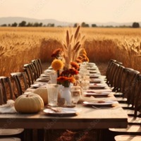 Plates in the paddock, outstanding in it's own field